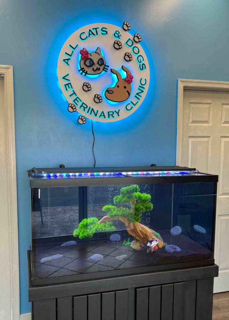 All Cats and Dogs custom veterinary sign