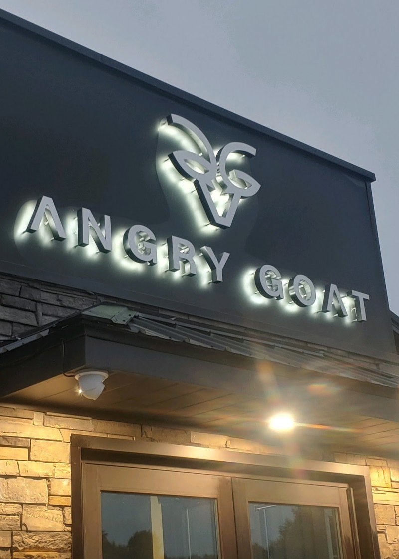 Angry Goat custom Metal Sign outdoor
