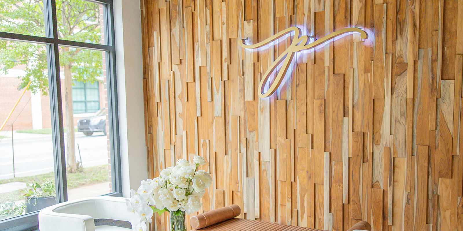 Plumped custom brass sign