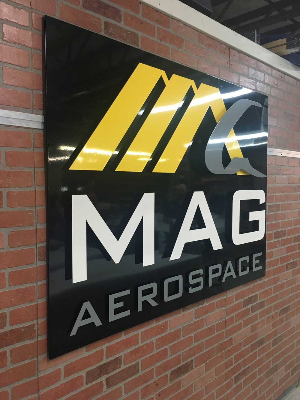 MAG Aerospace sign finished product huntsville alabama