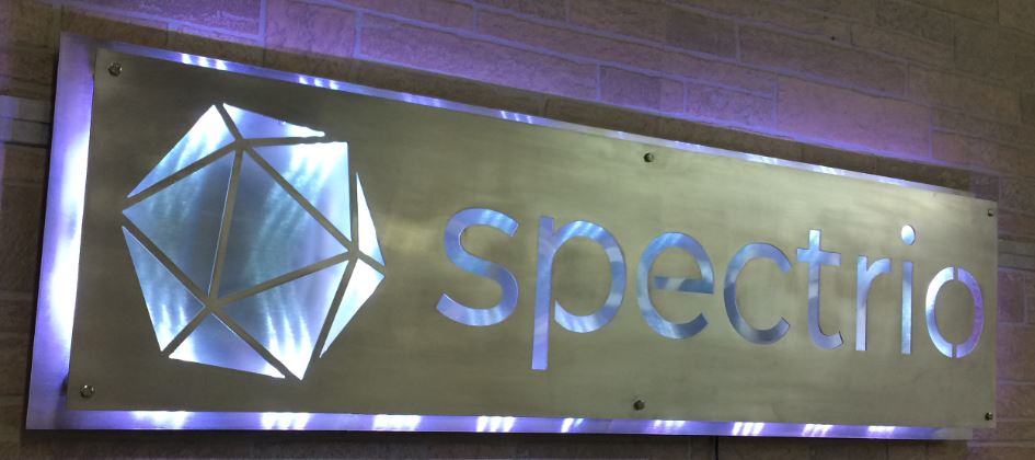 Spectrio Aluminum custom office Sign
