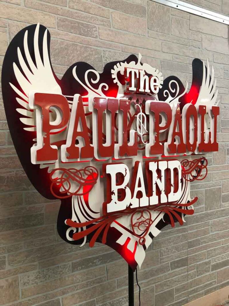 The Paul & Paoli Band custom sign
