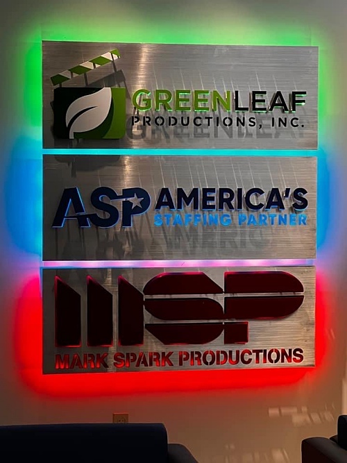 custom 3d signs lobby